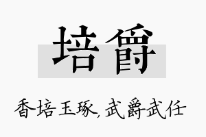 培爵名字的寓意及含义