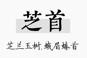 芝首名字的寓意及含义