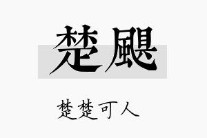 楚飓名字的寓意及含义