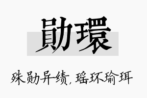 勋环名字的寓意及含义