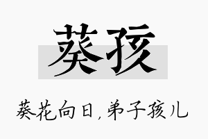 葵孩名字的寓意及含义