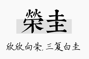 荣圭名字的寓意及含义