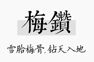 梅钻名字的寓意及含义