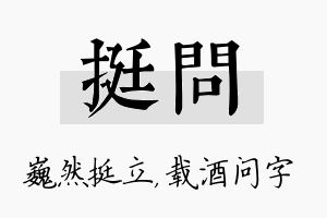 挺问名字的寓意及含义