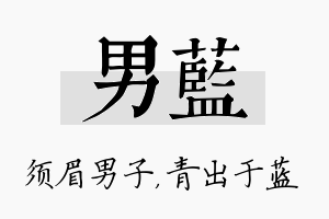 男蓝名字的寓意及含义