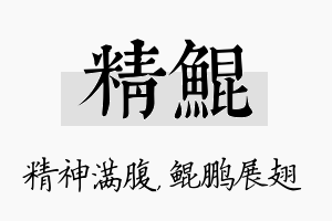 精鲲名字的寓意及含义