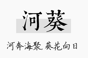 河葵名字的寓意及含义