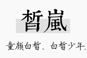 皙岚名字的寓意及含义