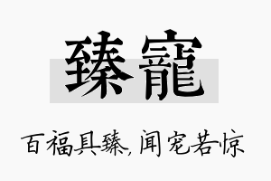 臻宠名字的寓意及含义