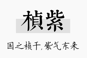 桢紫名字的寓意及含义