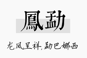 凤勐名字的寓意及含义