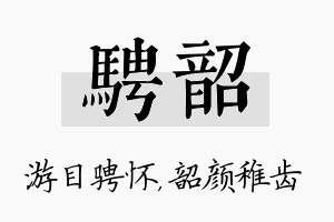 骋韶名字的寓意及含义