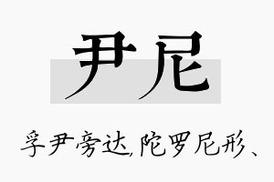 尹尼名字的寓意及含义