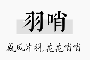 羽哨名字的寓意及含义