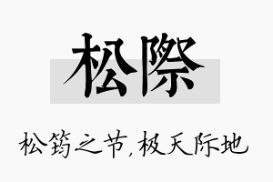 松际名字的寓意及含义