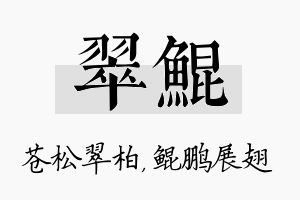 翠鲲名字的寓意及含义