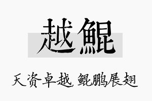 越鲲名字的寓意及含义