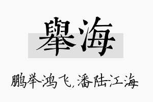 举海名字的寓意及含义