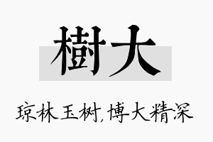 树大名字的寓意及含义