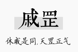 戚罡名字的寓意及含义