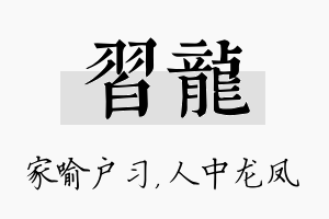 习龙名字的寓意及含义