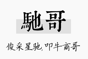 驰哥名字的寓意及含义