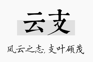 云支名字的寓意及含义