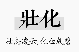 壮化名字的寓意及含义