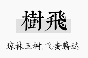 树飞名字的寓意及含义