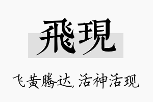 飞现名字的寓意及含义