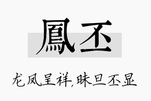 凤丕名字的寓意及含义