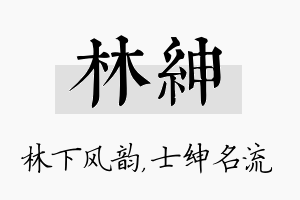 林绅名字的寓意及含义