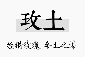 玫土名字的寓意及含义