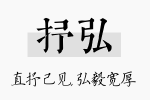 抒弘名字的寓意及含义