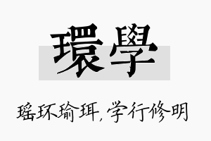 环学名字的寓意及含义