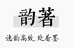 韵着名字的寓意及含义