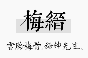 梅缙名字的寓意及含义