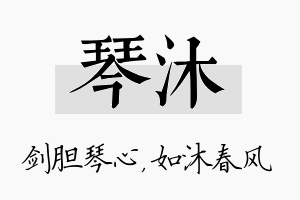 琴沐名字的寓意及含义