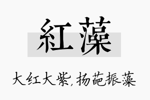 红藻名字的寓意及含义