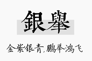 银举名字的寓意及含义