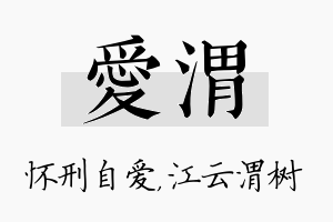 爱渭名字的寓意及含义