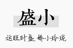 盛小名字的寓意及含义