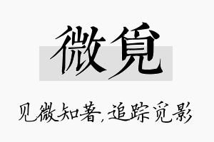 微觅名字的寓意及含义