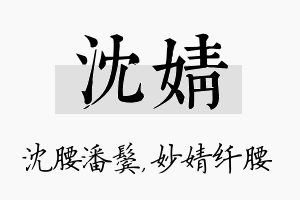 沈婧名字的寓意及含义