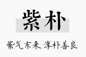 紫朴名字的寓意及含义