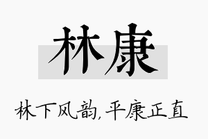 林康名字的寓意及含义