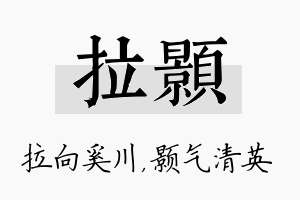 拉颢名字的寓意及含义