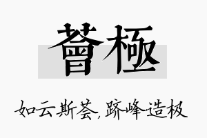 荟极名字的寓意及含义