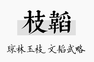 枝韬名字的寓意及含义