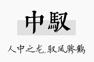 中驭名字的寓意及含义